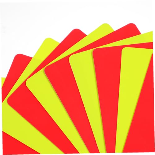 Set de 10 tarjetas de árbitro de fútbol BESPORTBLE PVC miniatura 3