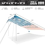 Quiksilver Portable Beach Shelter – UPF 50+ Sun Protection Tent with Sandbag Anchors & Ventilation, Lightweight & Waterproof for Beach, Camping, or Outdoor Use – Fits 4 Adults - Image 5