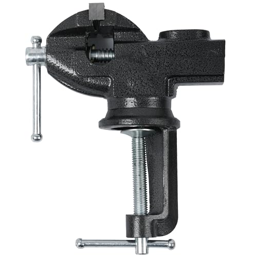 WiseLifeTech Bench Vise Heavy Duty 2 inch Table Clamp On Vise, Bench-Table Vice Clamp with 2-inch Jaw Width and 2.4-inch Jaw Opening, Woodworking Workbench Vise with Bolts & Nuts