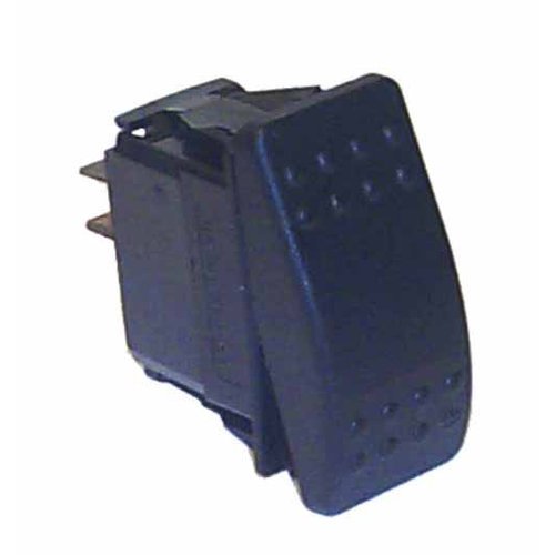 Sierra International RK19450-1 Illuminated Weather Resistant Mom On-Off SPST Contura II Rocker Switch with Neoprene Mounting Gasket