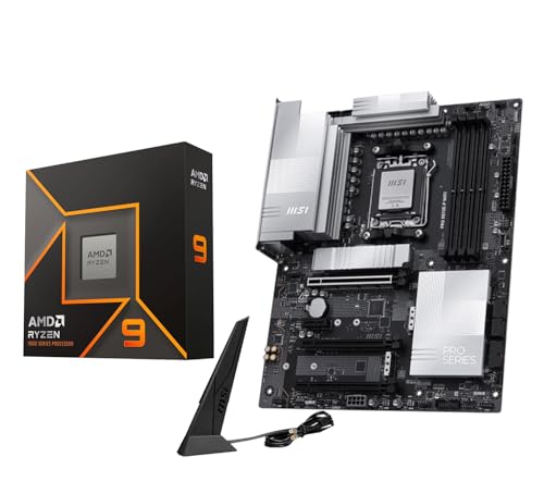 MICRO CENTER AMD Ryzen 9 9950X CPUvZbT[ MSI PRO X870E-P WiFi}U[{[ht (ATXAAM5ADDR5APCIe 5.0 x16AM2 Gen5AWi-Fi 7)