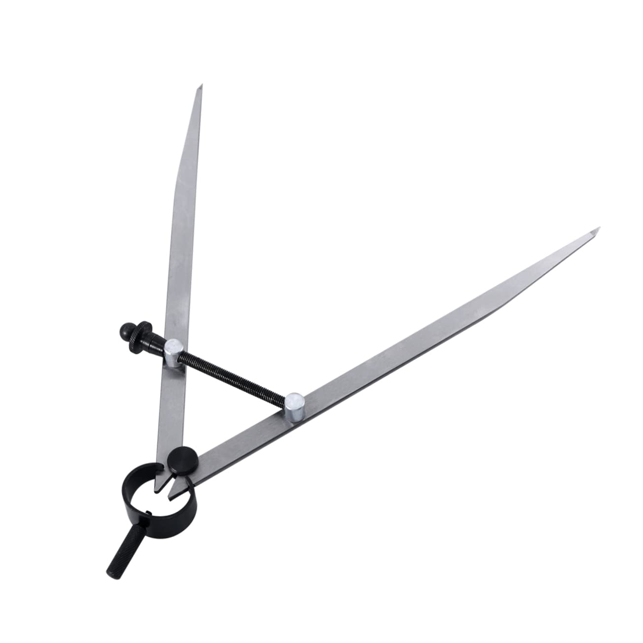 3 Pcs 8 Inch Caliper Set with Rapid Adjustment for Id Od Measuring | Carbon Steel Construction, Quick-Spring Nut, Hole Diameters, Silver Finish, Industrial Use, Fine Control