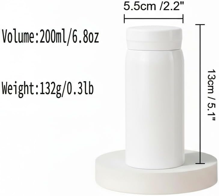 Mini Stainless Steel, Slim Insulated Water Bottle, 7oz, Small Water Bottle, Coffee Bottle, Tumbler, Travel Bottle, Coffee Cup, Pocket Bottle, keep hot and cold, Leak Proof, BPA Free - Image 5