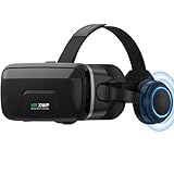 XWP Visore Realtà Virtuale 3D Con Cuffie, Occhiali VR Con Lenti HD Per Smartphone, Esperienza Immersiva Per Giochi E Film, Compatibile Con iPhone E Android (4,7–7,2"), Regalo Per Amici E Famiglia