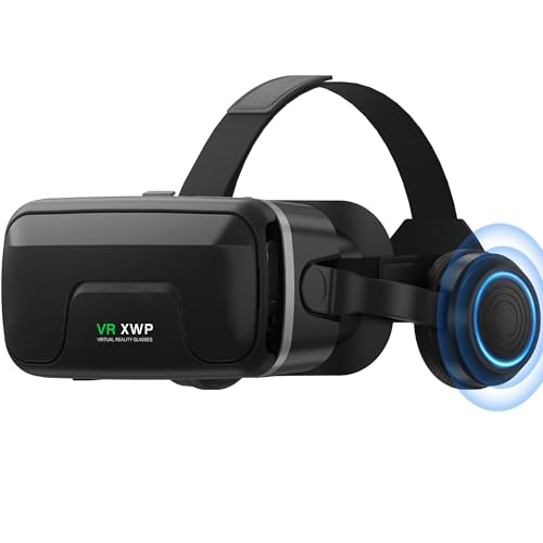 XWP Gafas De Realidad Virtual 3D con Auriculares, Gafas VR con Lentes HD para Smartphone, Inmersiva para Juegos Y Películas, Compatible con iPhone Y Android (4,7–7,2 XWP Gafas De Realidad Virtual 3D con Auriculares, Gafas VR con Lentes HD para Smartphone, Inmersiva para Juegos Y Películas, Compatible con iPhone Y Android (4,7–7,2