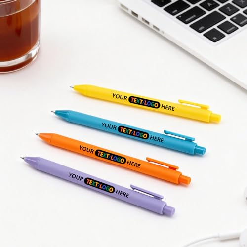 Set de 10 bolígrafos gel macaron personalizados UV miniatura 5
