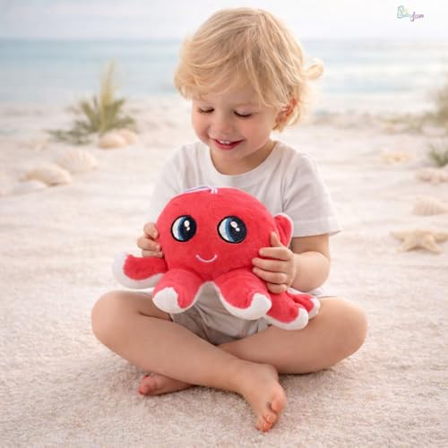 Image of Toy Octopus Plushie Soft Toys for Kids | Plush Soft Toys for Baby Boys and Girls| Best Gift | Octopus Soft Toy for Kids | (Pink) 20 CM