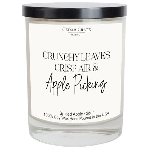 Fall Scented Candles | Crunchy Leaves, Crisp Air | Fall