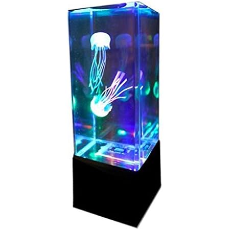 Amazon 3色 Led 卓上 アクアリウム ブラック シリコン クラゲ 2匹 付き Sd Jelly Bk Stardust 水槽 通販