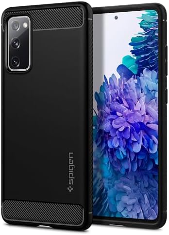 Spigen Rugged Armor | Samsung Galaxy S20 FE 5G Case [Air Cushion Protection] [Flexible] Galaxy S20 FE Back Cover | TPU - Matte Black
