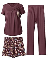 Dark Purple+floral Shorts