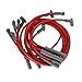 MSD 35389 Super Conductor Spark Plug Wire Set, Red