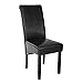 TecTake Chaise de Salle à Manger Hauteur 106 cm chaises Meuble - diverses Couleurs au Choix - (Noir | No. 400554)