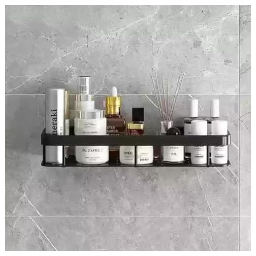 1pc Multipurpose Self - Adhesive Wall - Mounted Shelf: A Great Fit for Bathroom and Kitchen Storage Solutions