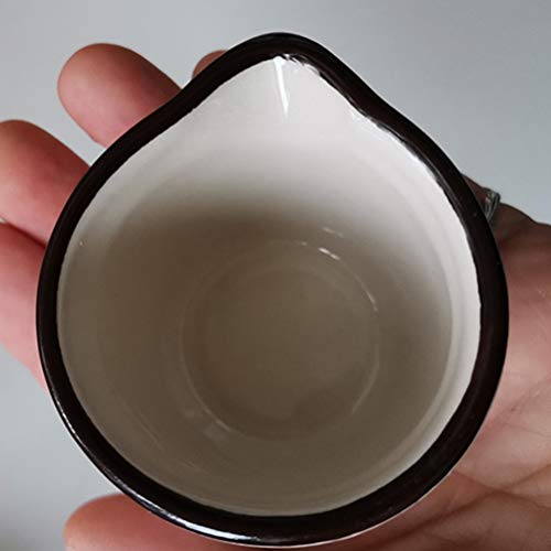 HEMOTON 2 peças de 40 ml mini creme de cerâmica pequeno para café e leite, copo de café e creme para