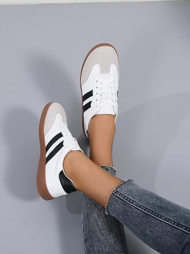Image of layasa Women's Sneaker Stylish Women Shoes White