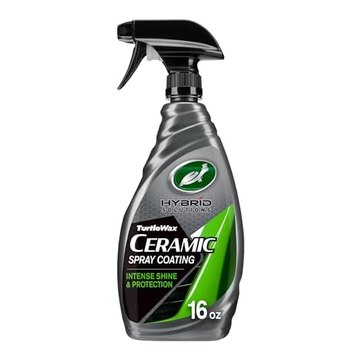 Turtle Wax Hybrid Solutions Ceramic Spray Coating, High Shine Car Wax, Offers Durable Paint Protection, Extreme Water Beading Action, Safe for Glass, Wheels, Trim and More, 16 oz (Pack of 1)