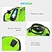 360 Degrees Rotating Ride On Drift Car, 24V Electric Drifting Go Kart for Kids W/24V Brushless Motor，Replacement Wheels, 3-7.5mph Speed, Flashing Lights, Flag, Music,Bluetooth,Green