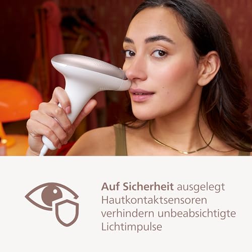 Foto von Philips Lumea IPL 7000 Series Haarentfernungsgerät – Alternative zur Laserhaarentfernung – 2 Aufsätze für Körper & Gesicht, inkl. Korrekturtrimmer (BRI921/00)