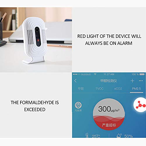 Nishore Portátil Inteligente WI-FI Profissional Doméstico Smog Meter CO2 HCHO TVOC Análise da Qualid