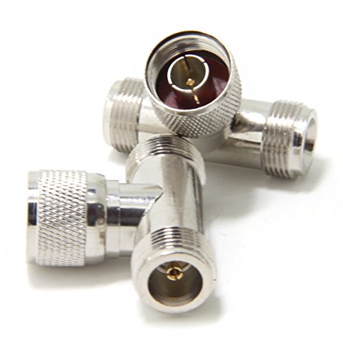 image for Ancable N-Type Male to Dual 2 N-Type Female (Pack of 2) Triple T Shape