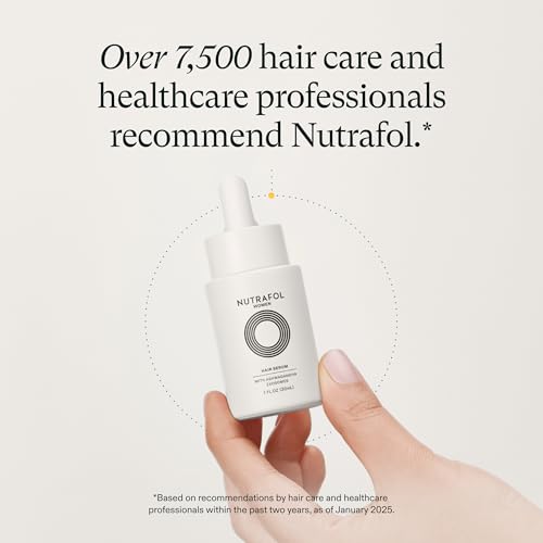 Nutrafol Women's Hair Serum, Supports Visibly Thicker and Stronger Hair, Vegan, Lightweight and Fast-Absorbing 1 fl oz