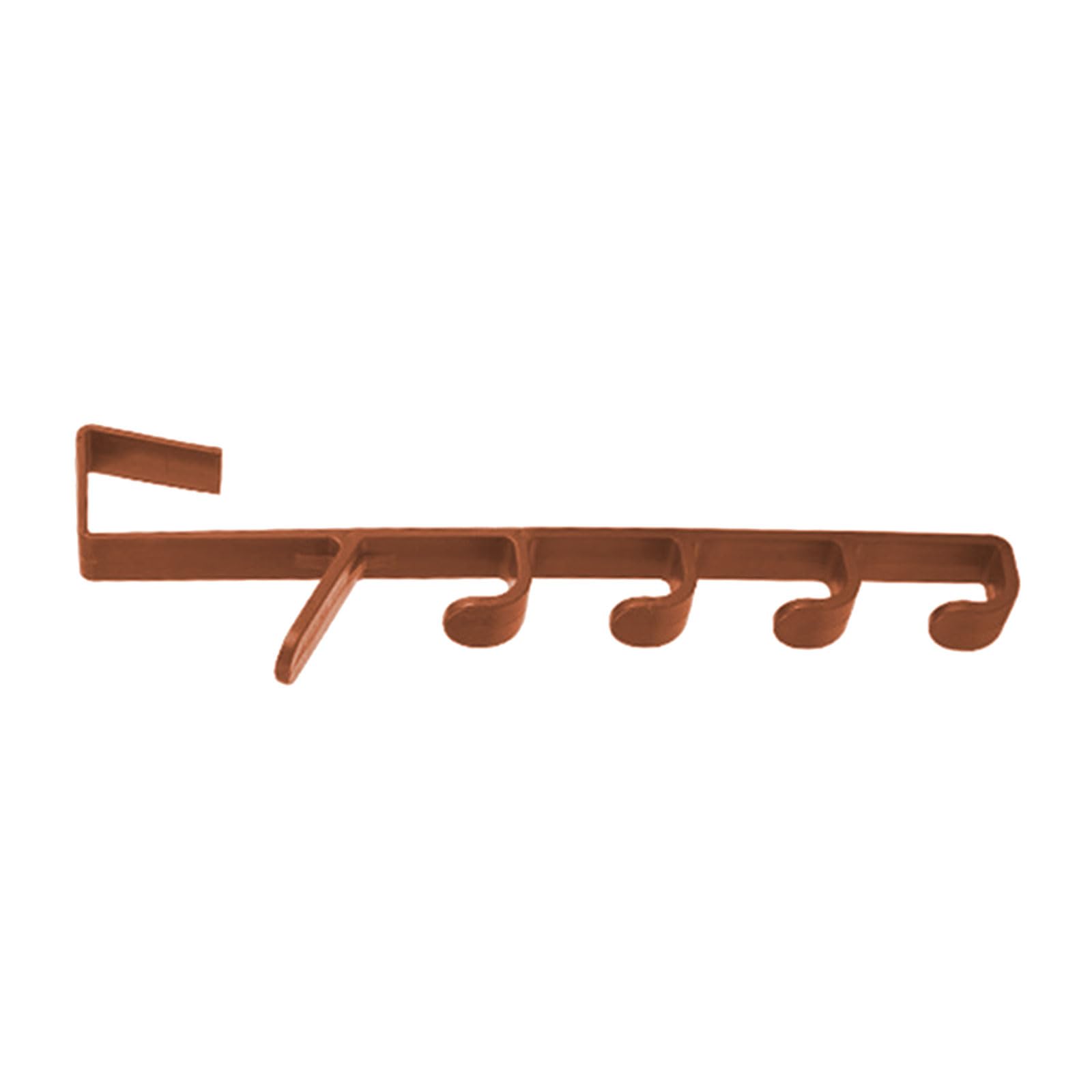 Hsioluted Brown Portable Hook For Coat Bags Towels Heavy Load Rack For Kitchen Bathroom Clothes Accessories Storage Hanger Portable Door Coat Hook
