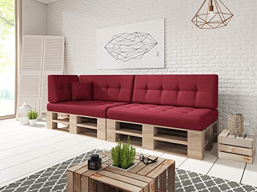 Sunnypillow Palettenkissen Kaltschaum 6er Set