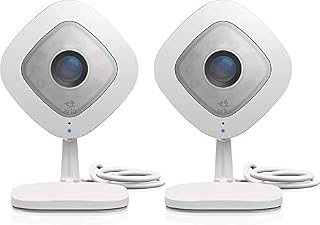 Arlo Q VMC3040-100NAR 1080p Hd Security Camera with Audio 2 Pack, White (Renewed)