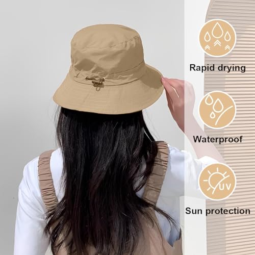 ZKGYUS Femme Chapeau Soleil Pliable Anti UV Vacances Alpinisme Outdoor Étanche Casquette de Voyage Ete Randonnée – vue 5