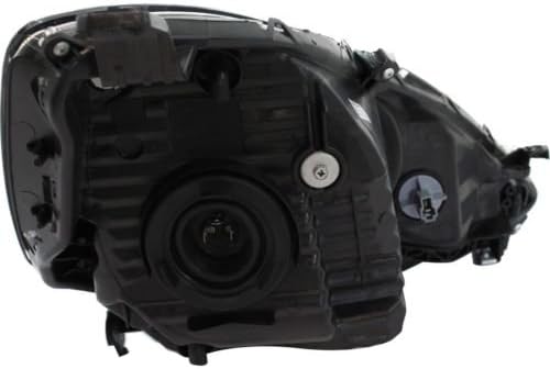 Headlight Headlamp Assembly Composite Dark Gray Interior Driver Left Side For Honda Fit 2009 2010 2011 2012 2013 without Sport PKG - HO2502138