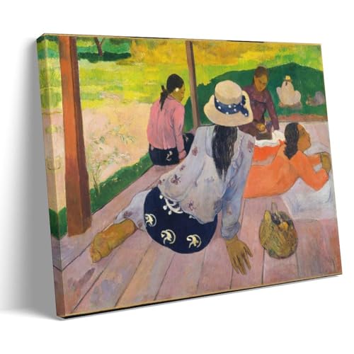 Toile The Siesta Gauguin de 30x45cm pour une décoration murale moderne chez soi