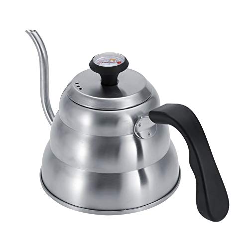 Cocoarm - Cocoarm Cafetière en Acier Inoxydable, Extraction de Saveur Exquise, Versement de Précision, Conception Ergonomique, Grande capacité, Matériaux de qualité Supérieure, Convient au Gaz, à (Ponçage
