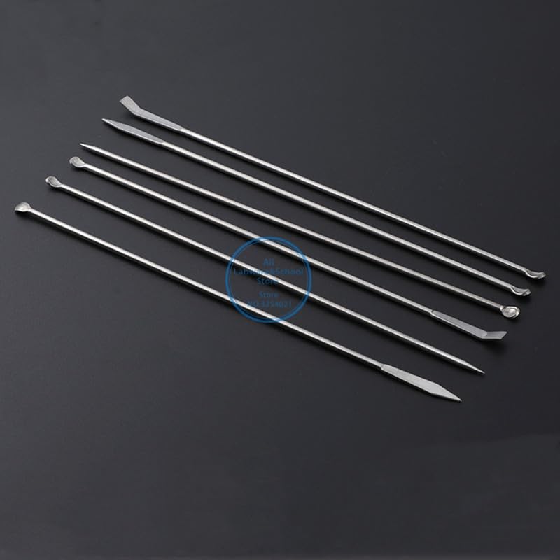 3 * 1/Set 220mm Acero Inoxidable Medicinal pequeña Cuchara raspadora cucharón de Laboratorio for Laboratorio (Size : 5 Set)