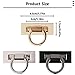 3 Pieces Twist Turn Locks for Purse Closure Clasp Lock, Clutches Locks Clip for Wallet, Briefcase, Handbag Making