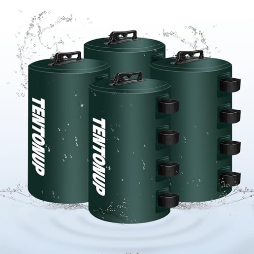 Canopy Water Weight Bags, 220 LBS Heavy Duty Canopy Weights Set of 4, Tent & Gazebo Leg Weights for Pop Up Canopy, Carport, Outdoor Event, Green