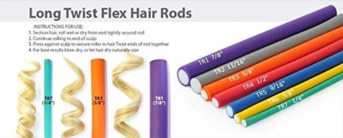 Annie 01208 Soft Twist Rollers, Orange, 6 Count #TOP3