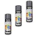 Lot de 3 bombes de peinture, spray peinture nuancier Ral, Intérieur et Extérieur, 400 ml, de MadeInNature (Gris foncé Ral 7016 Brillant lot de 3)