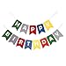 Happy Birthday Banner Bunting Laser Cut Felt 60 inches wide - Party Colors by Decomod
