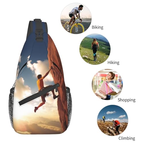 Mochila tipo Bandolera Deportiva Negra para Senderismo miniatura 5