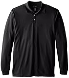 Haggar Men's Big & Tall Long-Sleeve Textured Polo