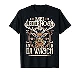 Mei Lederhosn is in da Wäsch T-Shirts Herren Kind