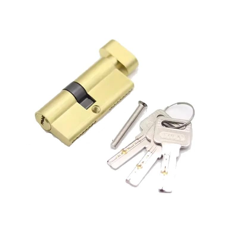 Cilindro per serratura, Serratura A Cilindro In Ottone Con 3 Chiavi Altezza 32mm Misure Multiple for Porte A Eccentrico(50x35t)