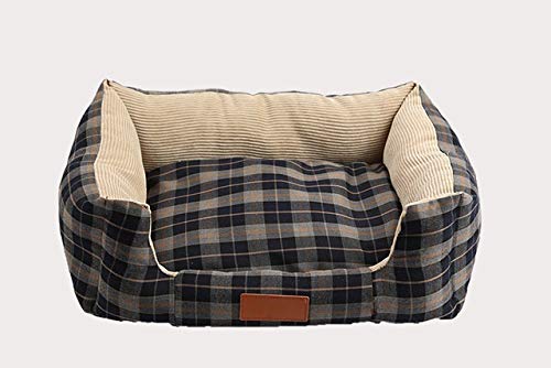 Lit pour chat doux matelas chaud kennel gris pour petit chien 43x33cm