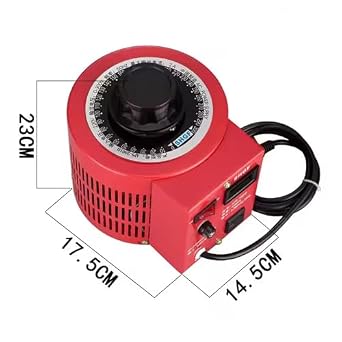 Voltage Regulator, 2KVA 220V 50/60Hz Adjustable Power Supply, 8A 0-300V Variac Variable Transformer