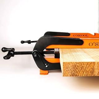 O'SKOOL Pressure Panel Clamps (2-Pack) - 4-Way Pressure Steel Clamps for Cutting Boards, Tabletops, and Cabinet Making - Ideal for Flush Joints & Precision Woodworking Projects, CAV013