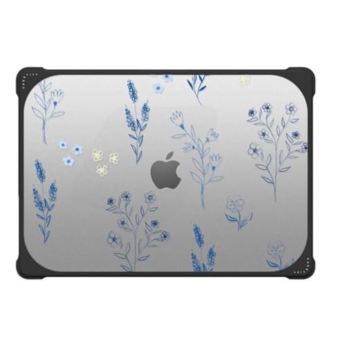 Funda MacBook Pro 16 pulgadas 2023 protectora anticaídas flores 2