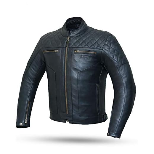 DEGEND CLASSIC | Chaqueta Cuero Moto Hombre | Chaqueta Moto Hombre con Protecciones Extraíbles - Chaqueta de Piel - Ropa de Motociclista - Chaqueta Motera Hombre Color Negra - Tallas (S-6XL)
