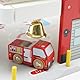 Le Toy Van - TV453 - Spielzeug-Feuerwache für Kinder, 3 Jahre, FSC-zertifiziertes Holz, inklusive 1 Feuerwehrauto, 1 Hubschrauber, Garage zum Öffnen, Aufzug, Notrufglocke