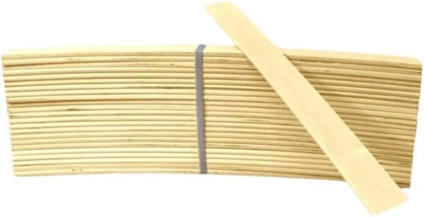 TopSpot 4ft6 Double Bed Slats – 653mm Length, 53mm Wide, Sprung Wooden Replacement Slats for Bed Frame (8)